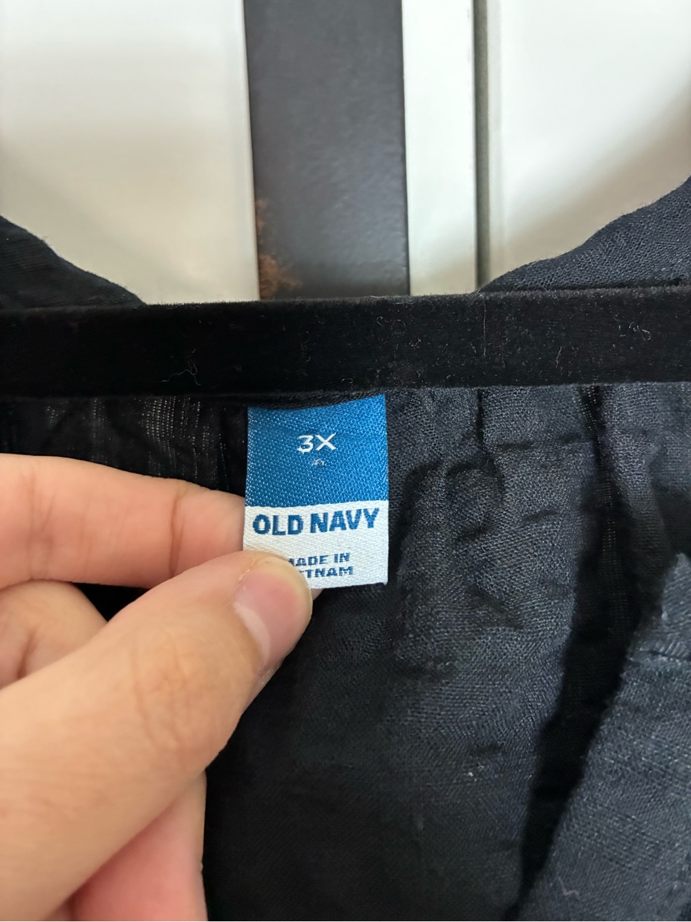 Old Navy Black Dress Button-Front 3/4 Sleeve Lightweight Comfortable NWT 3X - Picture 11 of 13